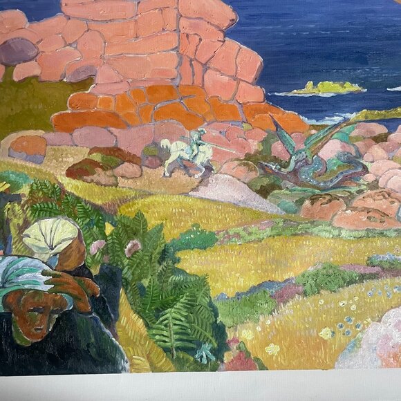 Oil paintings depicting coastal mythology, folk customs, and passersby! - Picture 7 of 7